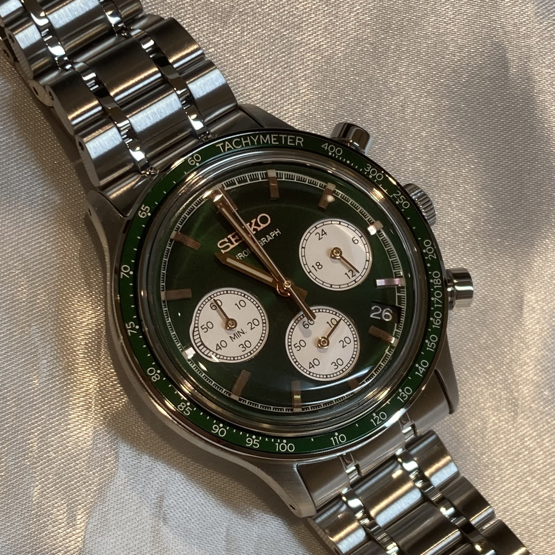 【SEIKO SELLECTION 新作】トレンドの小径クオーツクロノグラフモデル