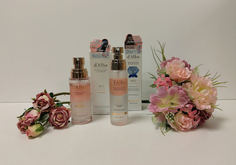 d’Alba ヘアオイルセラム·ヘアパフュームセラム