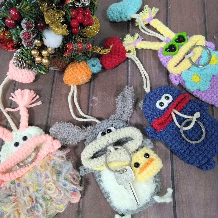 『毛糸のキーケース』