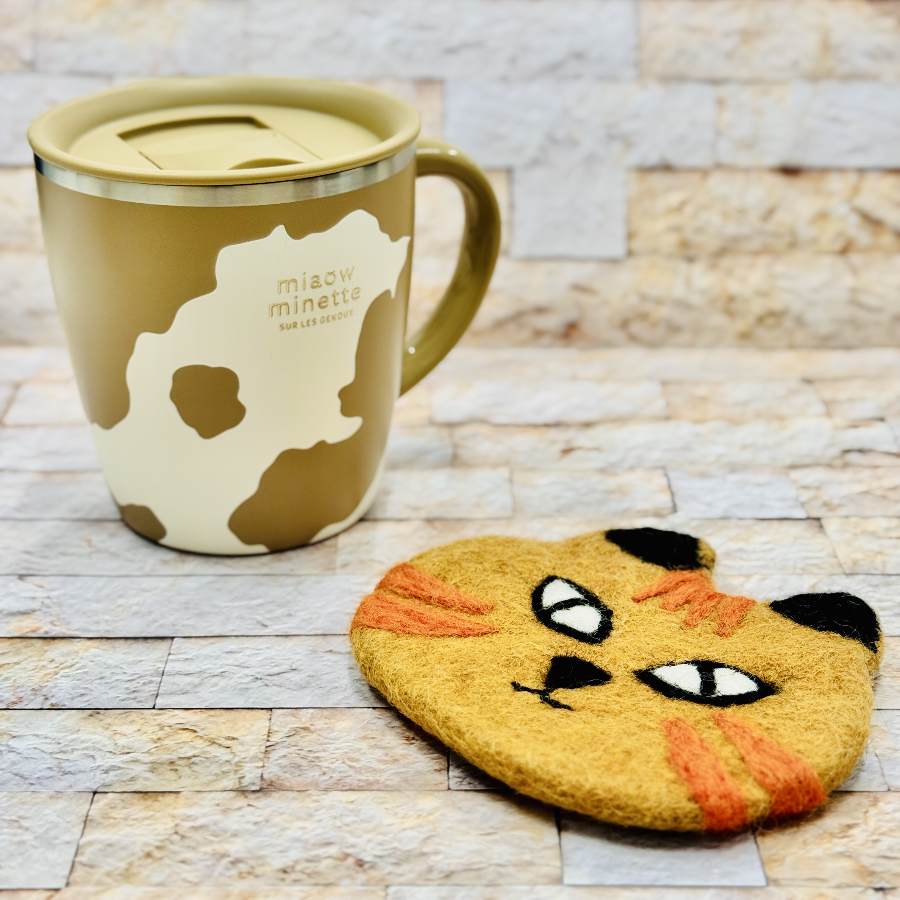 にゃお 目盛り付きステンレスサーモマグカップ