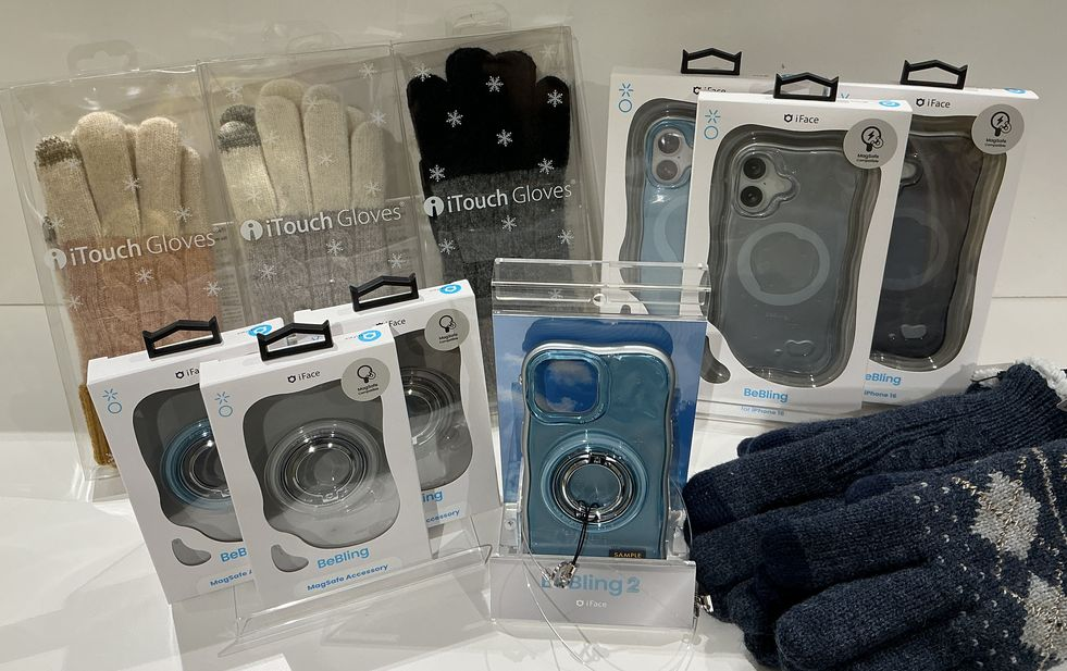 スマホ対応手袋＆大型リングケース