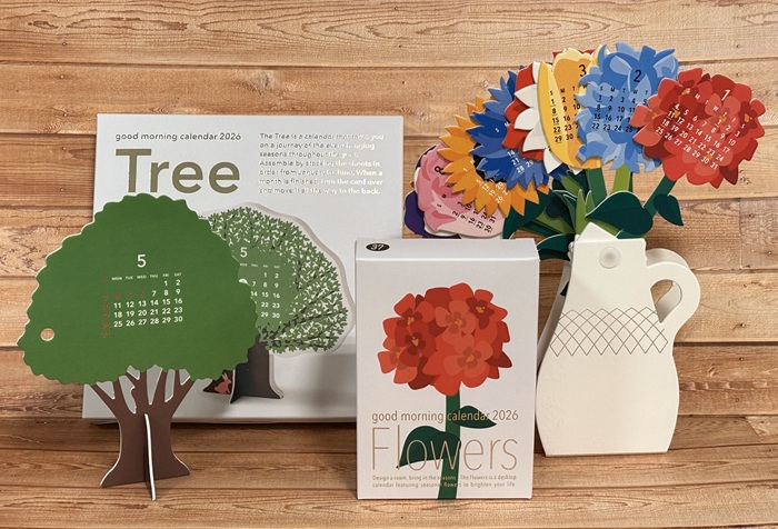 good morning卓上カレンダー
