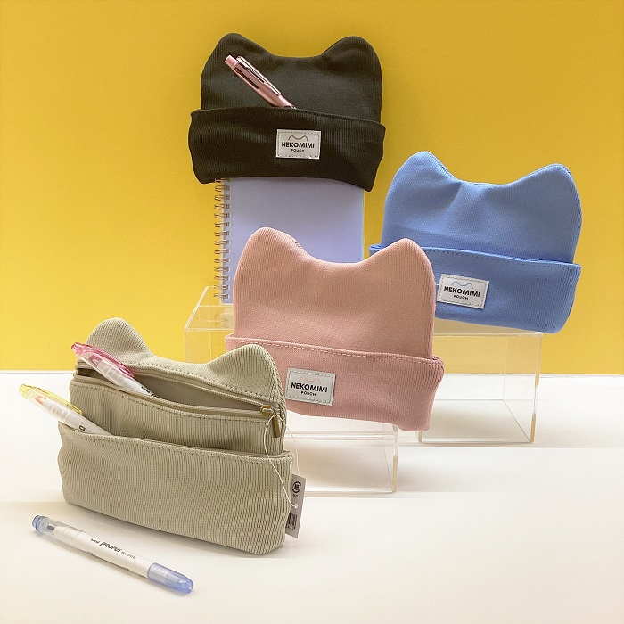 学研ステイフル　ノートにかぶせる猫耳ポーチ