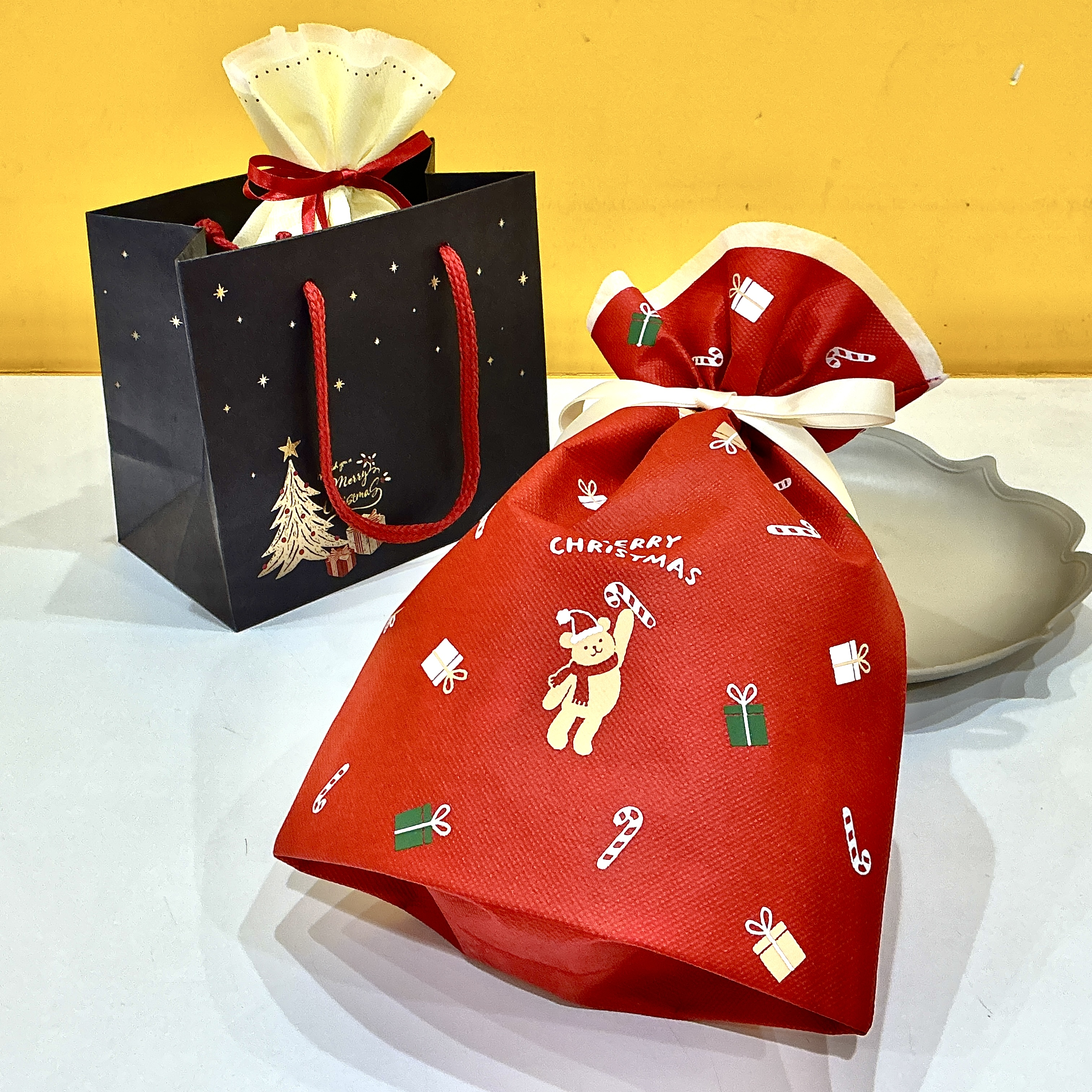 むすんで簡単クリスマスラッピング