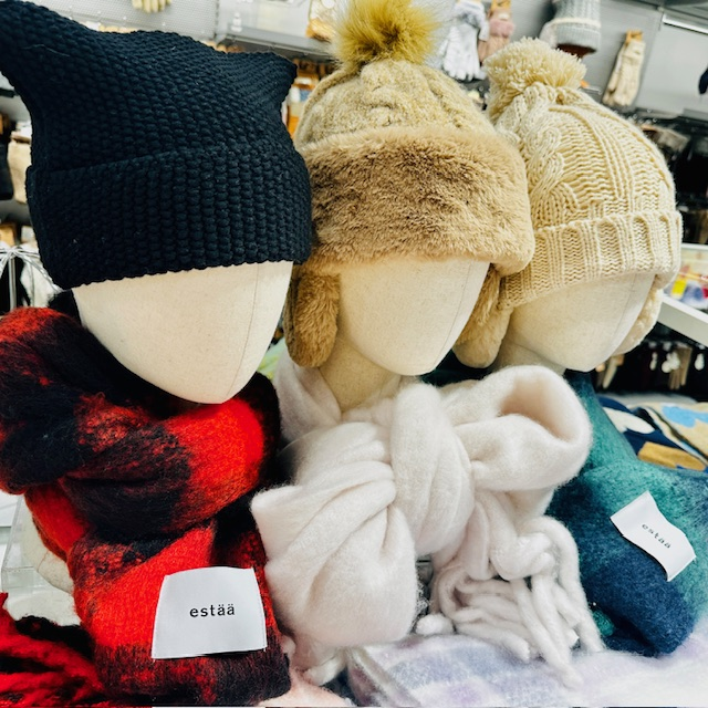 冬のアクセント「ボリュームマフラー」