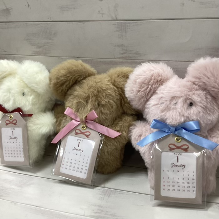 ずっと楽しめるぬいぐるみカレンダー