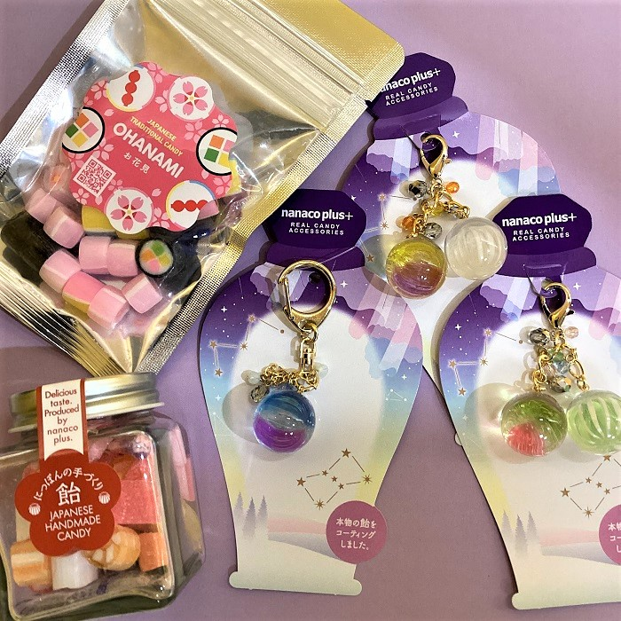 本物の飴のキーホルダー