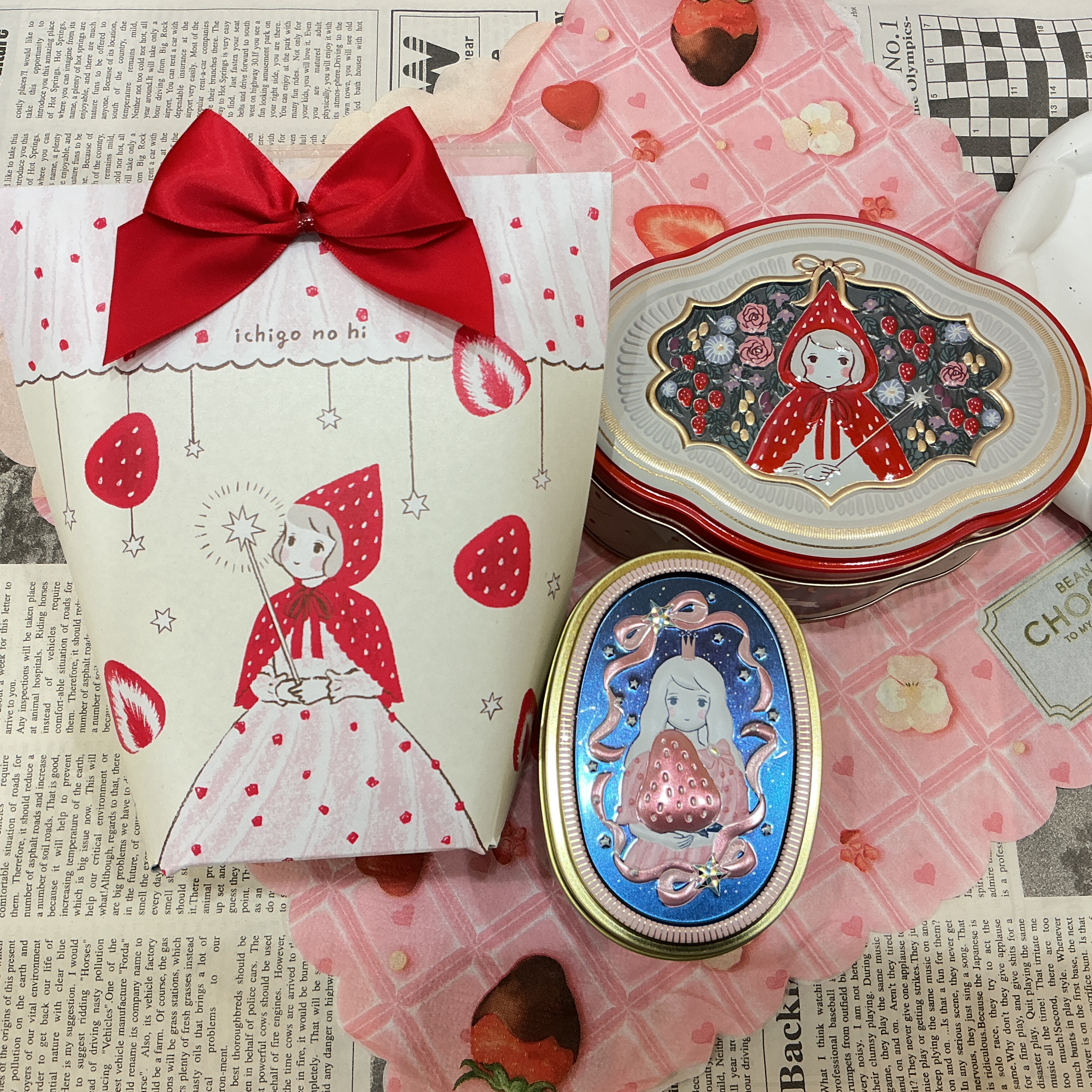 いちごのチョコレート