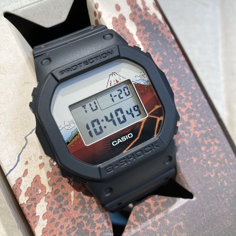 【G-SHOCK 新作】葛飾北斎の人気作品をデザインモチーフにしたモデル
