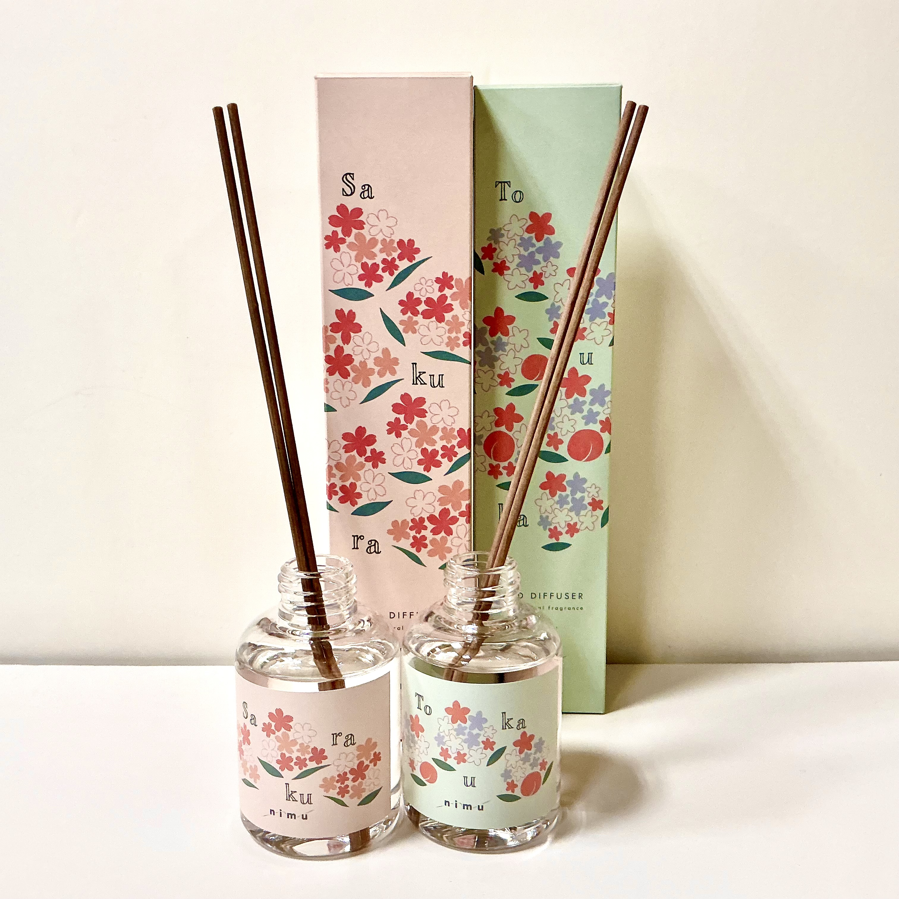 nimu(ニム)リードデュフューザー　桜と桃花の香り