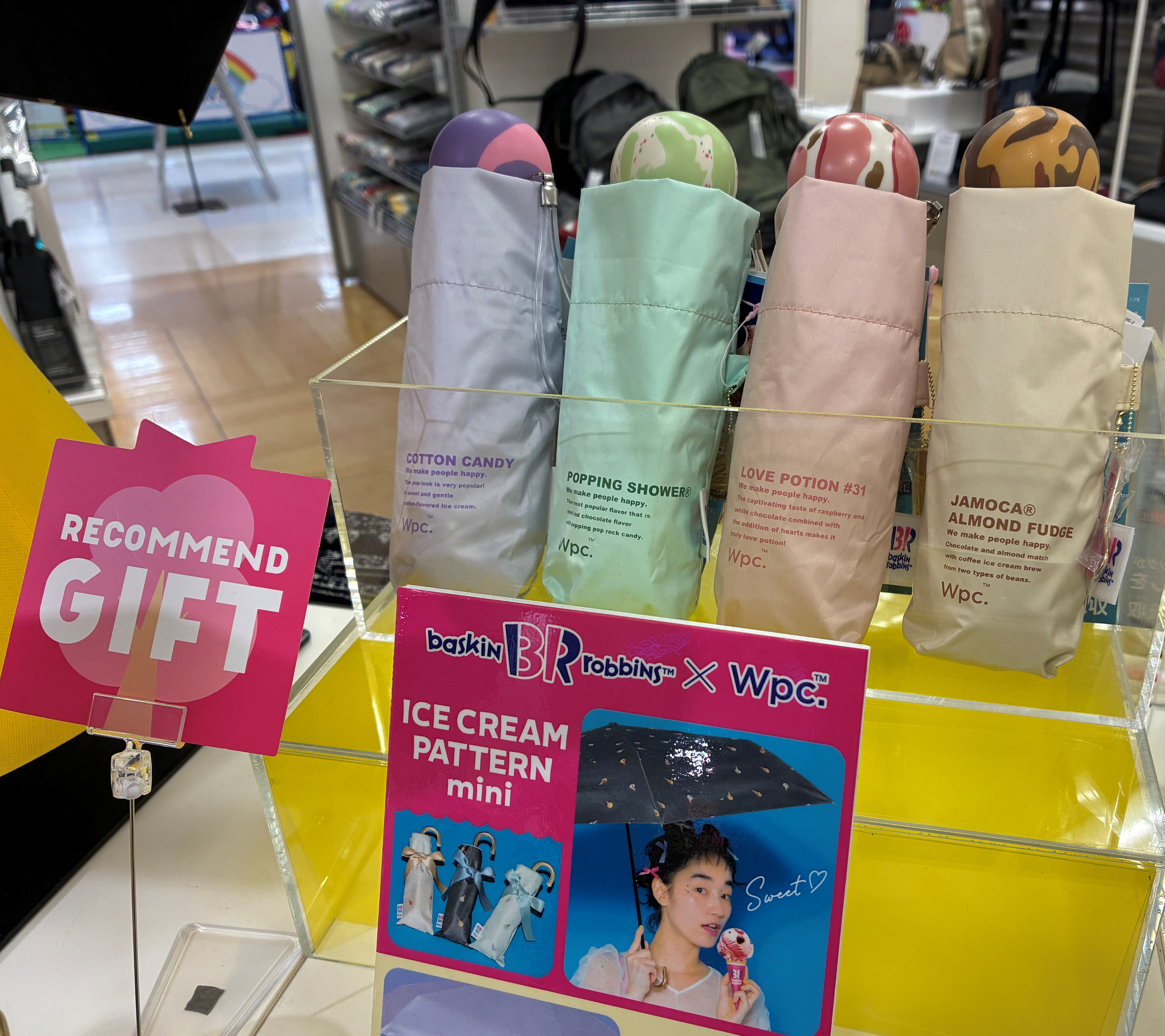 遮光プレイフルアイスクリーム ミニ 日傘