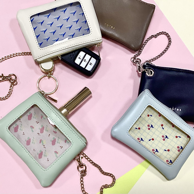 nofes　リール付キー＆パスポーチ