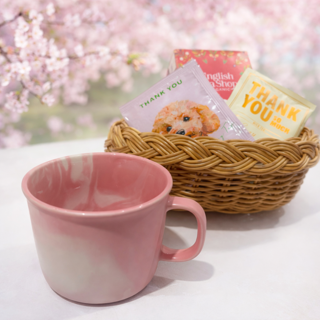 春の空気を感じるマグカップ