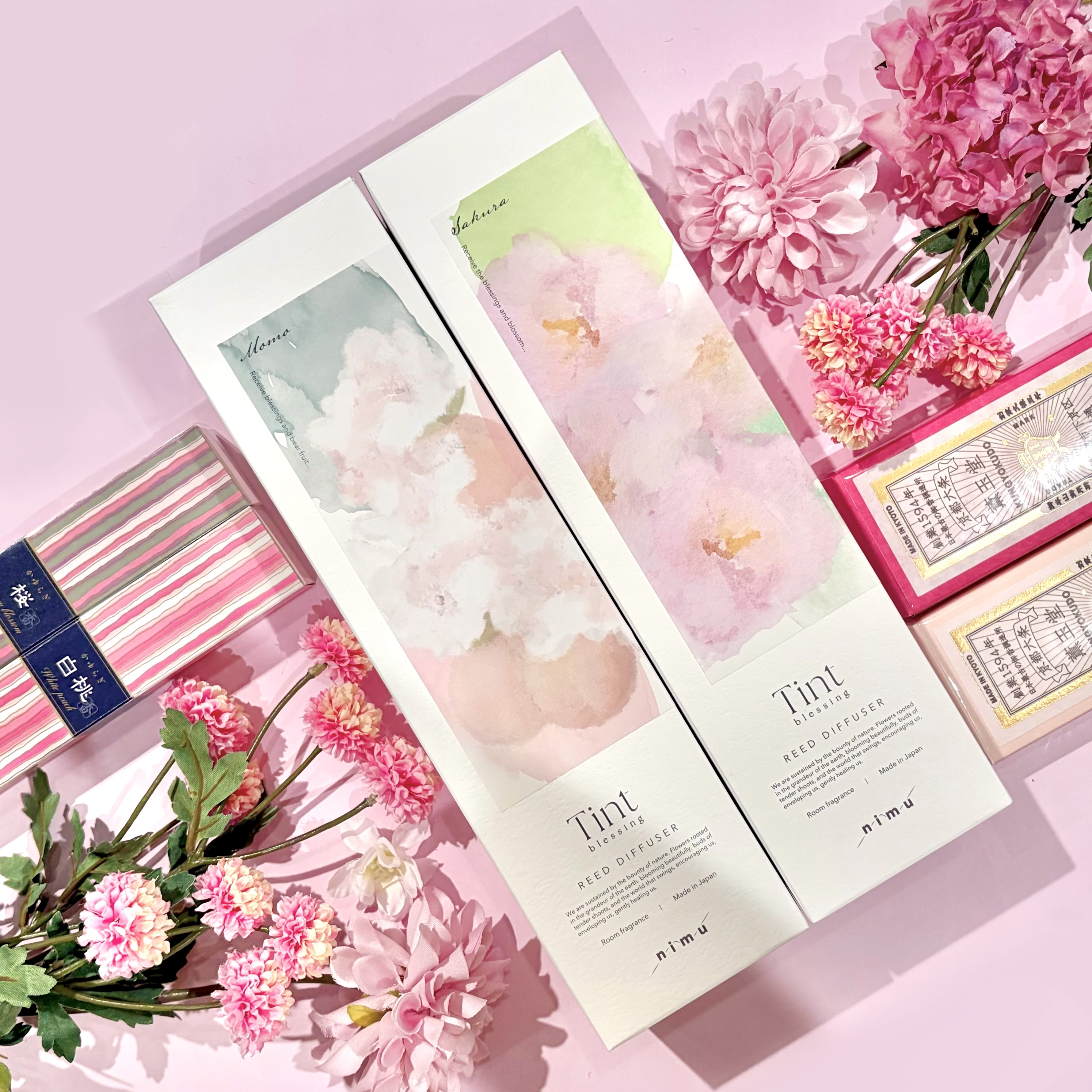 春のお香とディフューザー