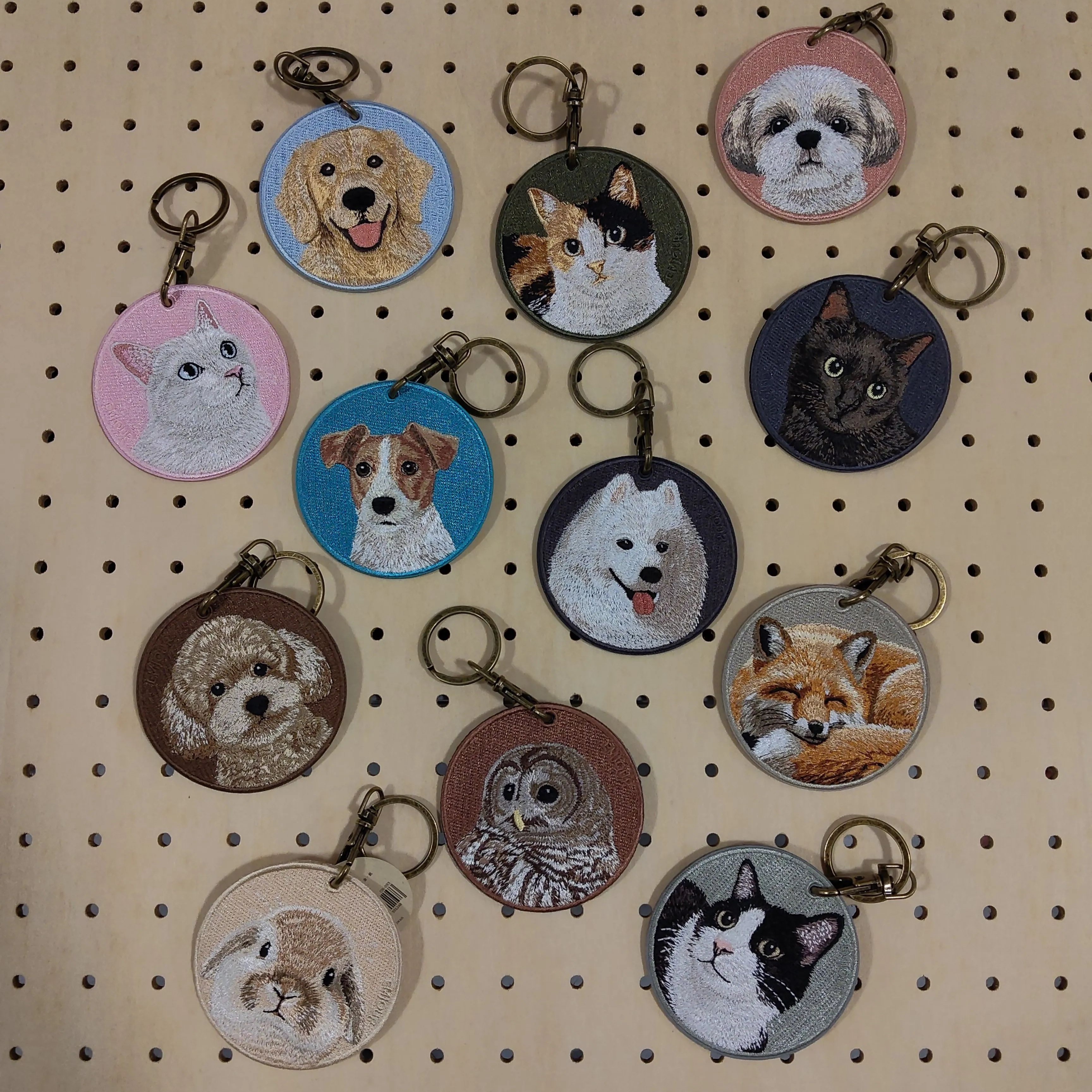 刺繍キーホルダー