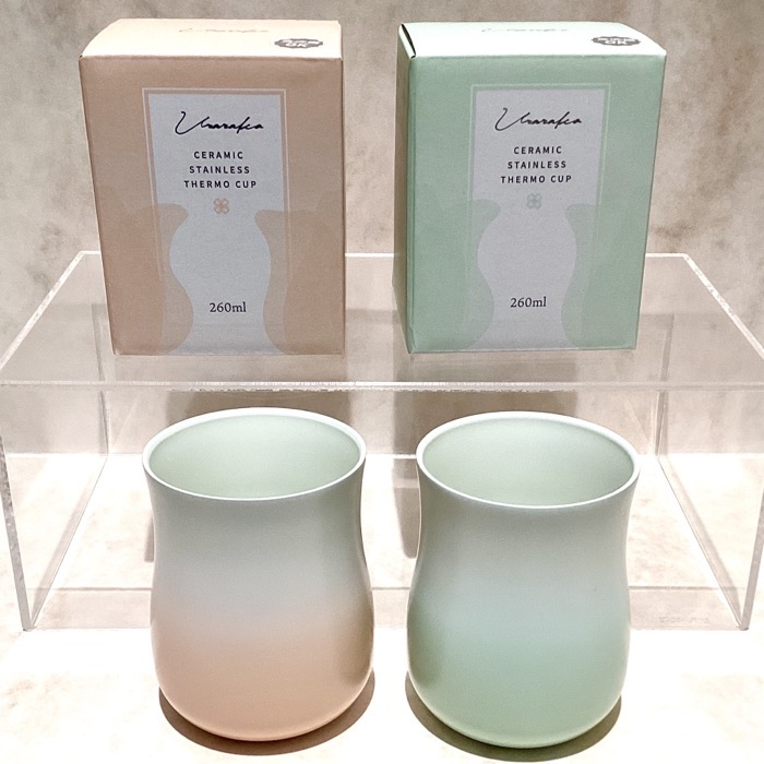 うららかセラミック　ステンレスサーモカップ