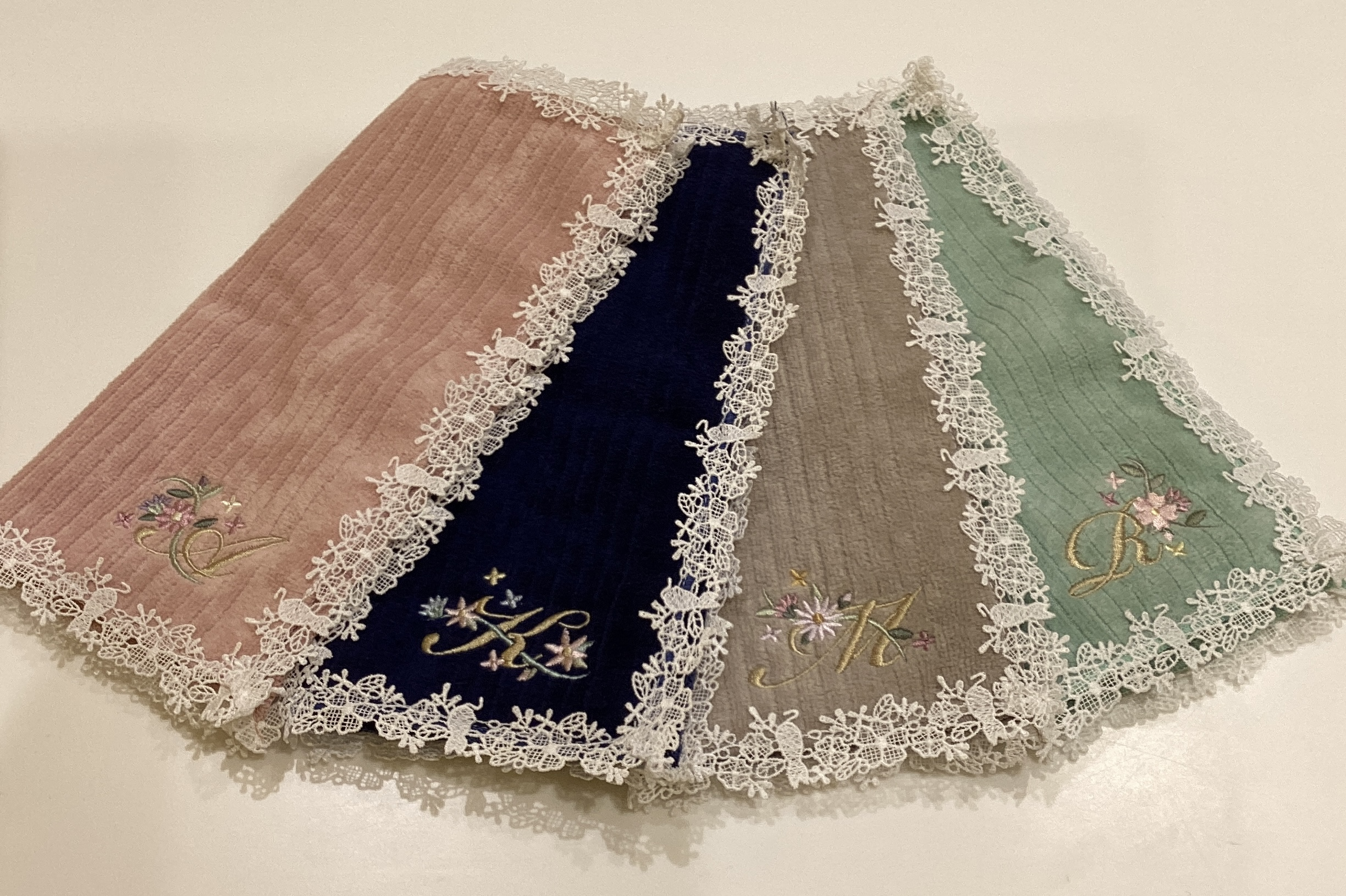 イニシャルタオルハンカチ