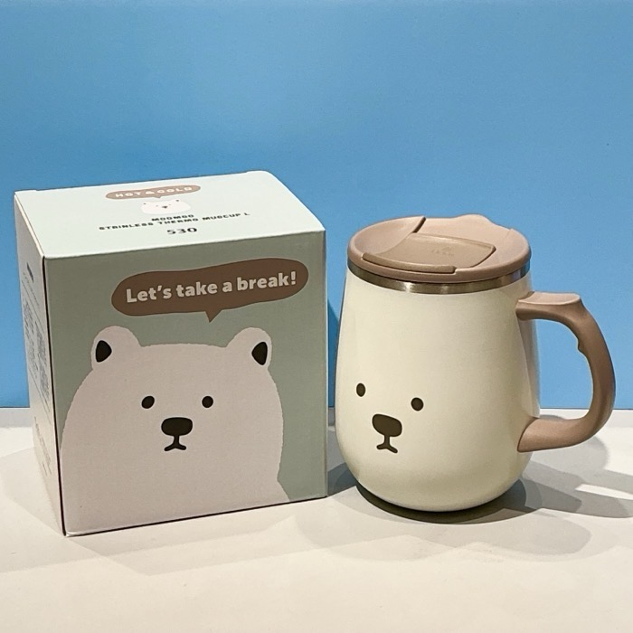 ステンレスサーモマグカップ  しろくま