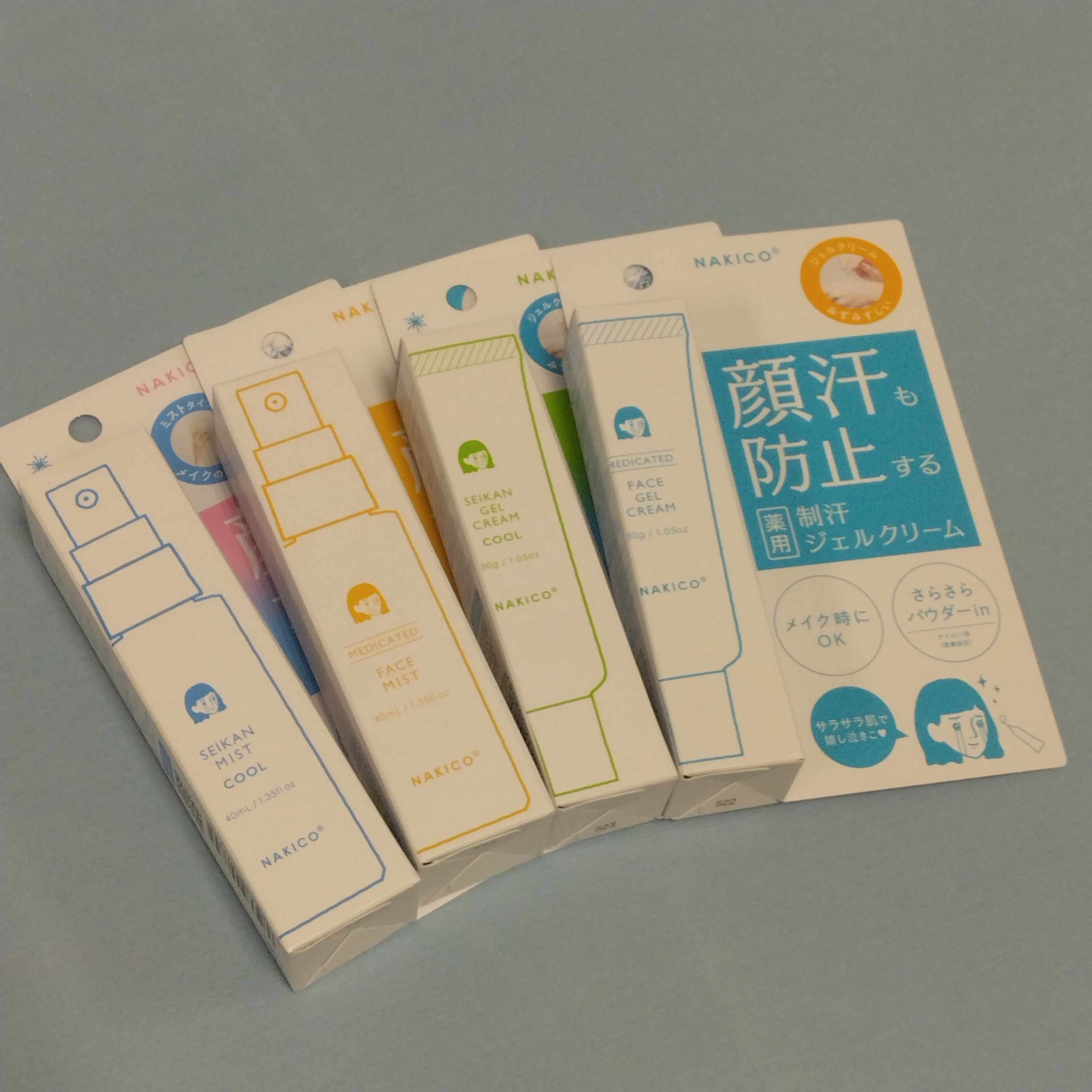 顔汗ブロック！