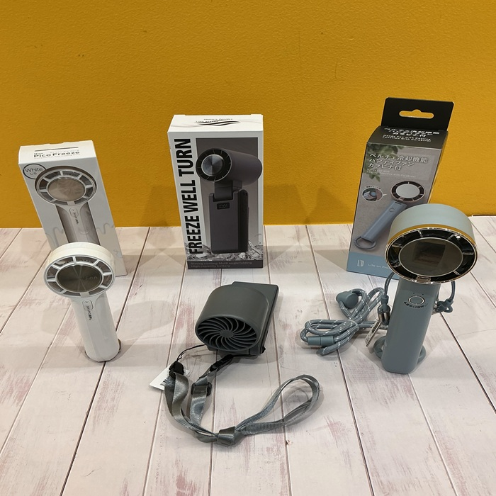 ペルチェ冷却機能ハンディファン