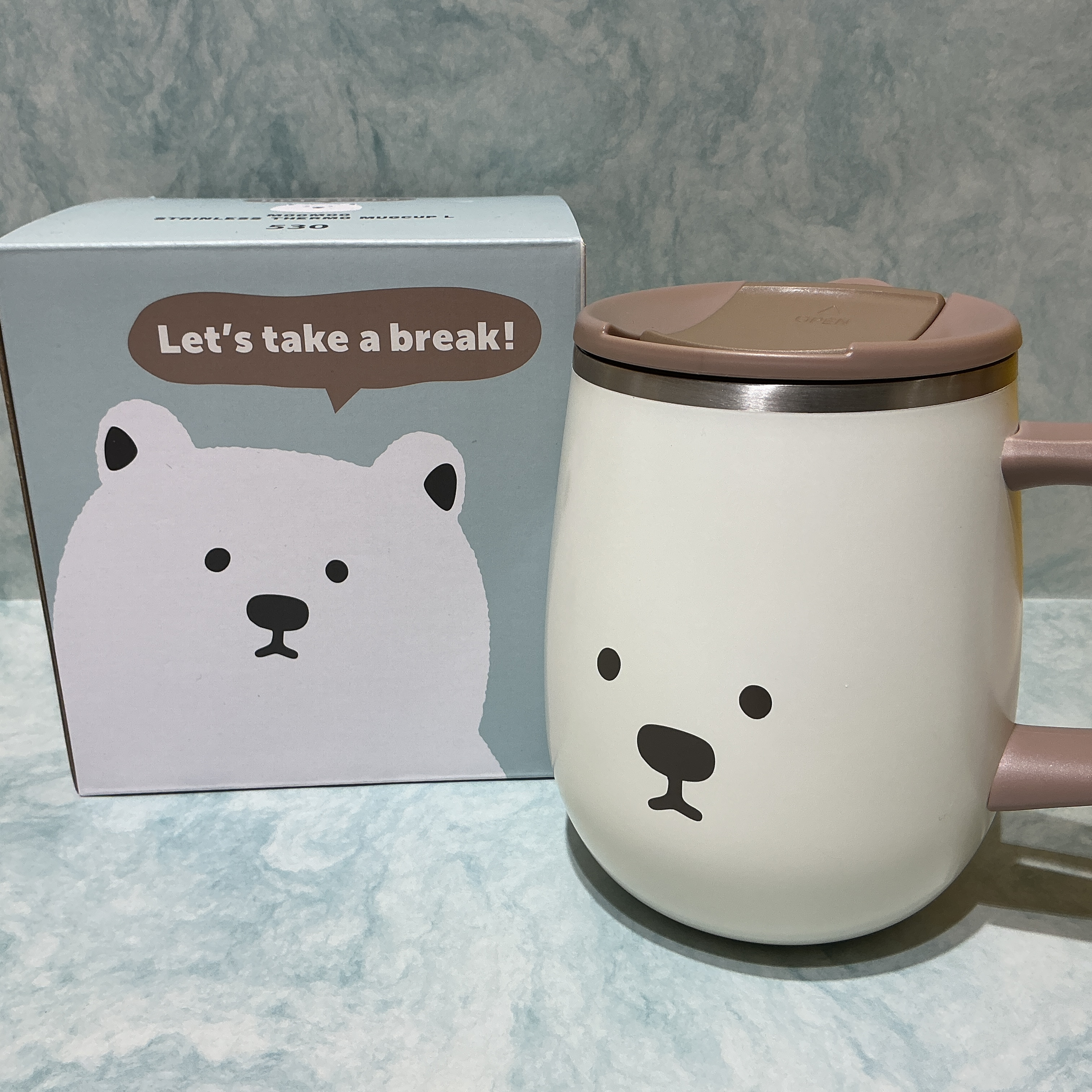 ムームーステンレスマグカップL シロクマ