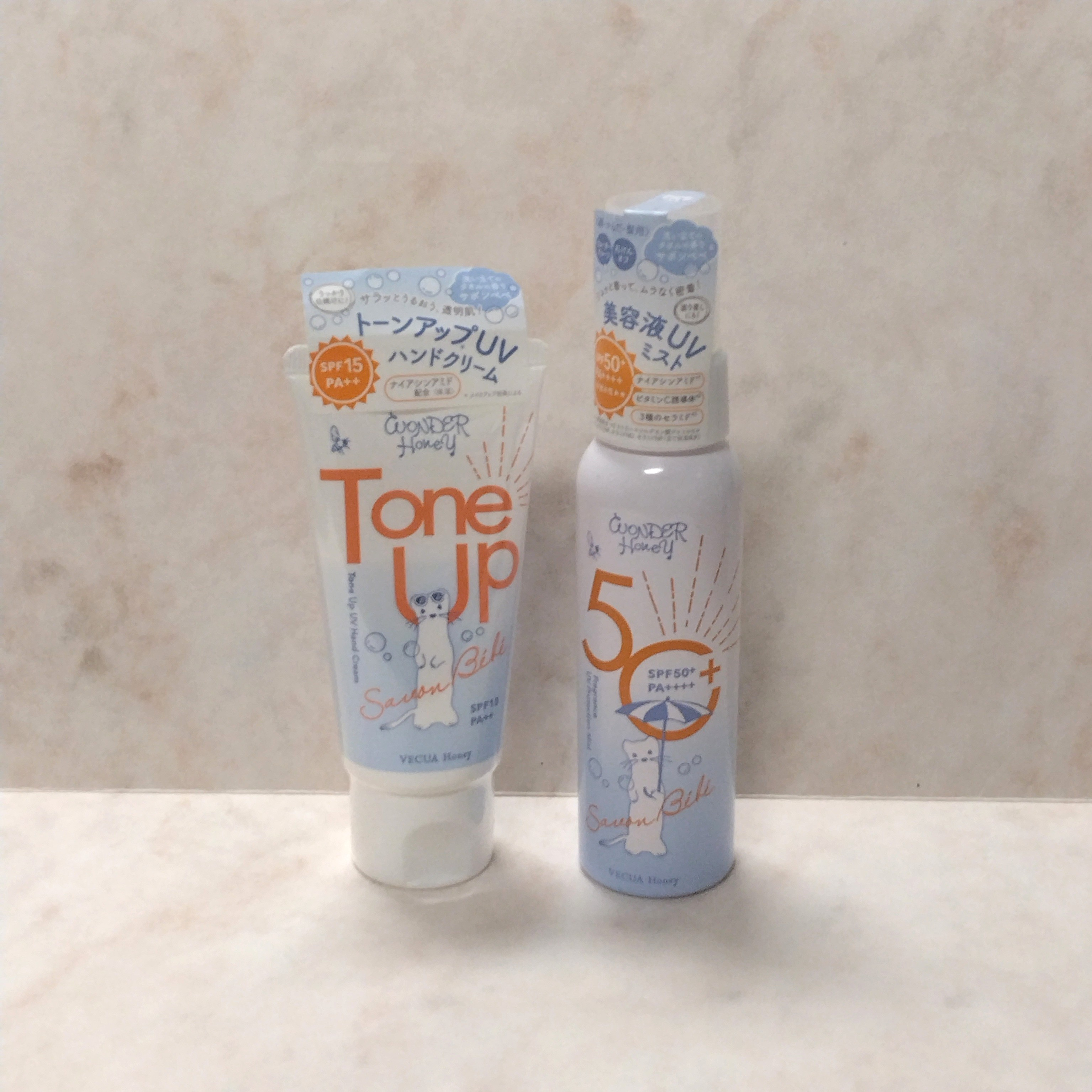 サボンべべ「UVミスト」「UVハンドクリーム」