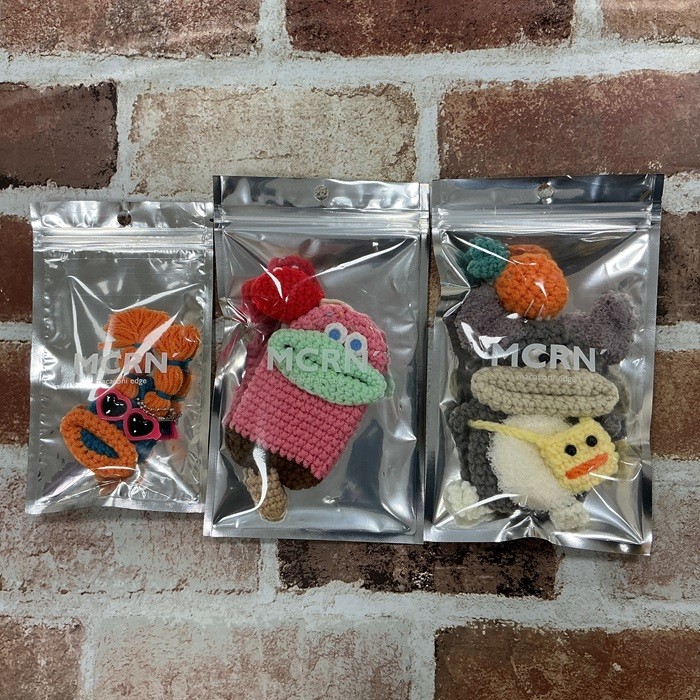 マカロニエッジ毛糸キーケース