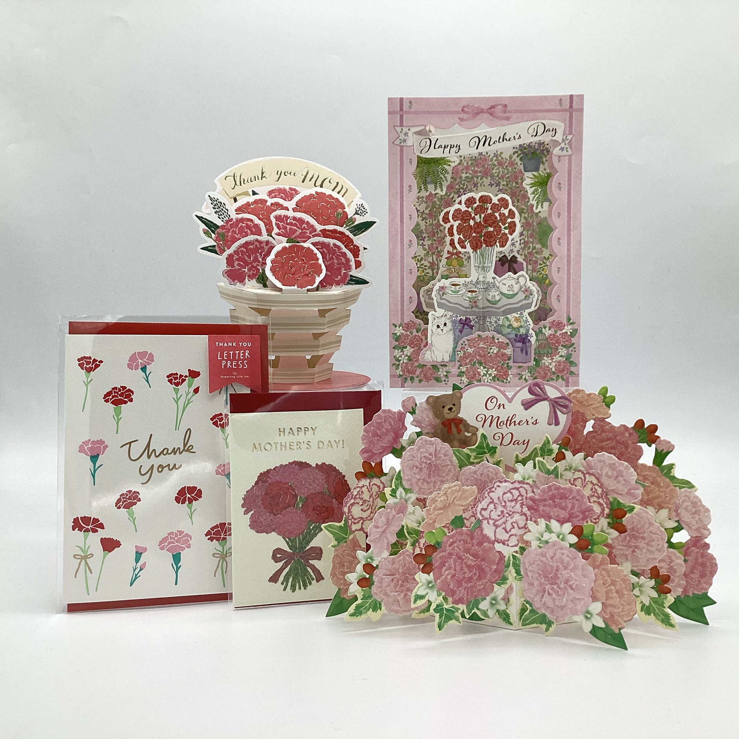 母の日カードとラッピング