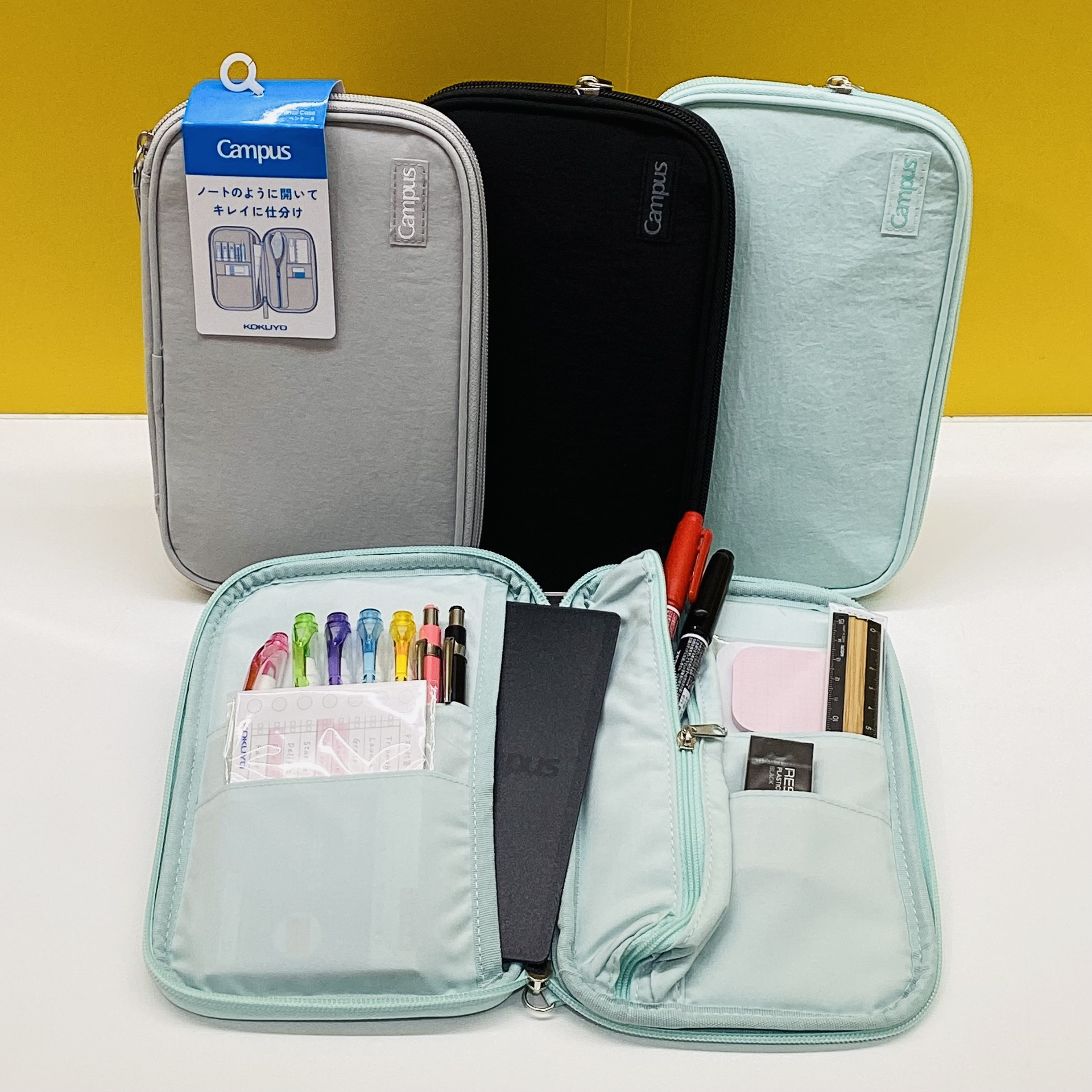 キャンパス　ノートのように開くペンケース