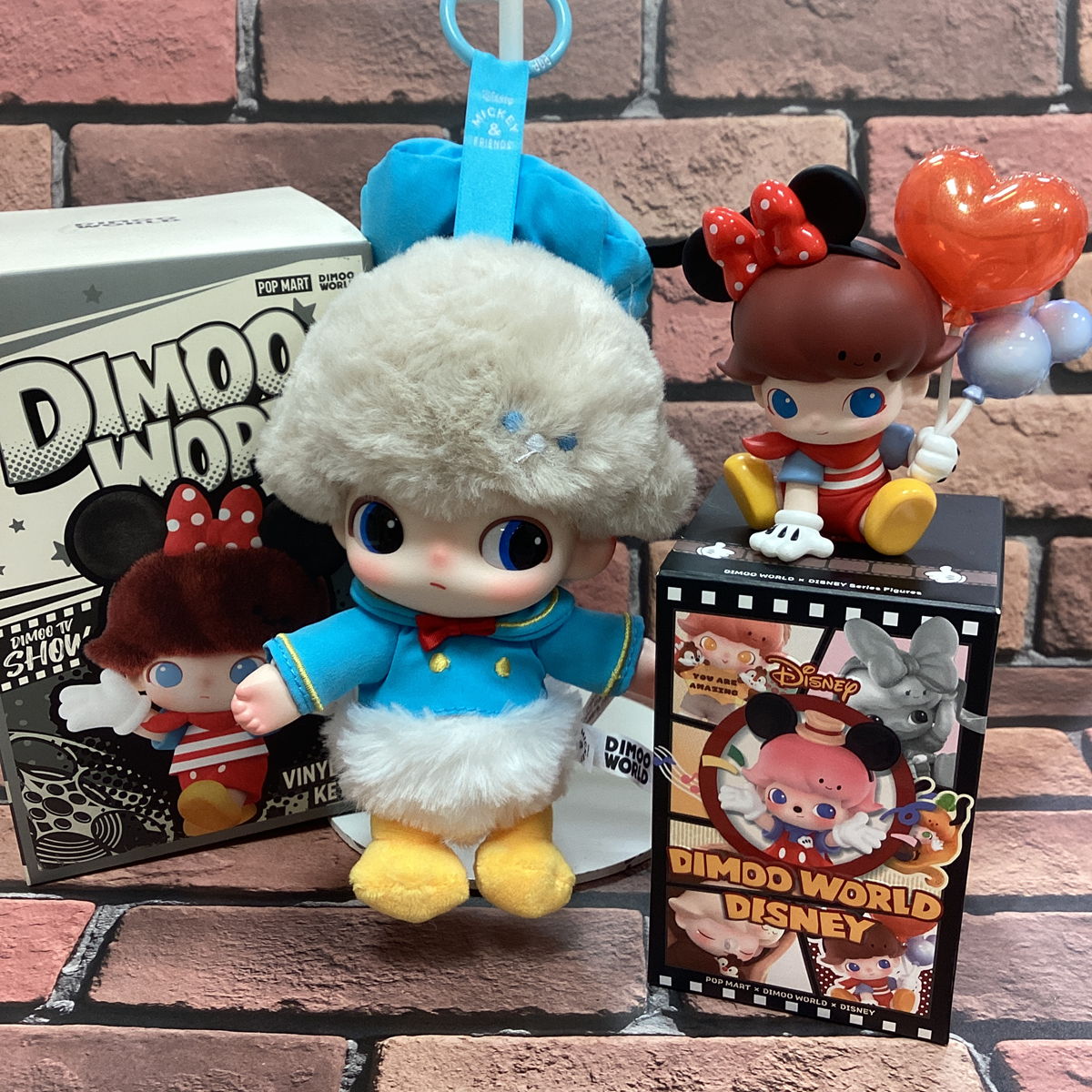 DIMOO DISNEY ＆ テレタビーズ ぬいぐるみキーチェーン