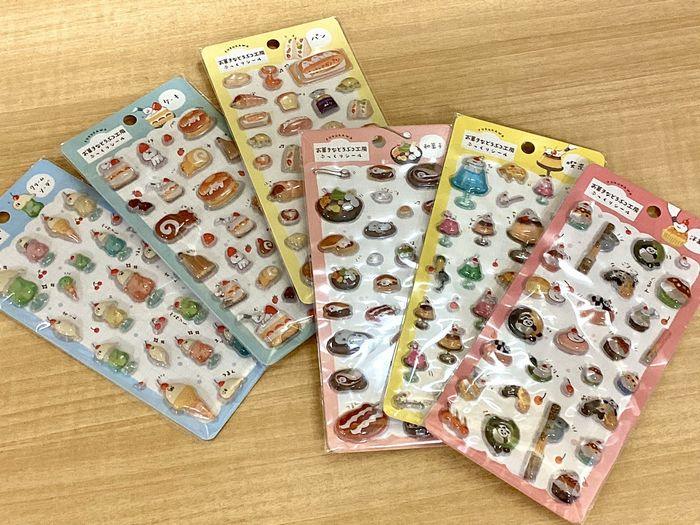 お菓子などうぶつ工房ぷっくりシール