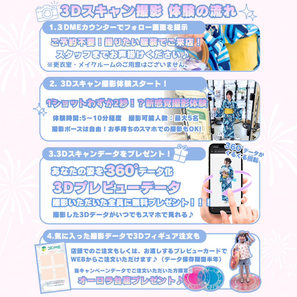 3Dスキャン無料撮影体験