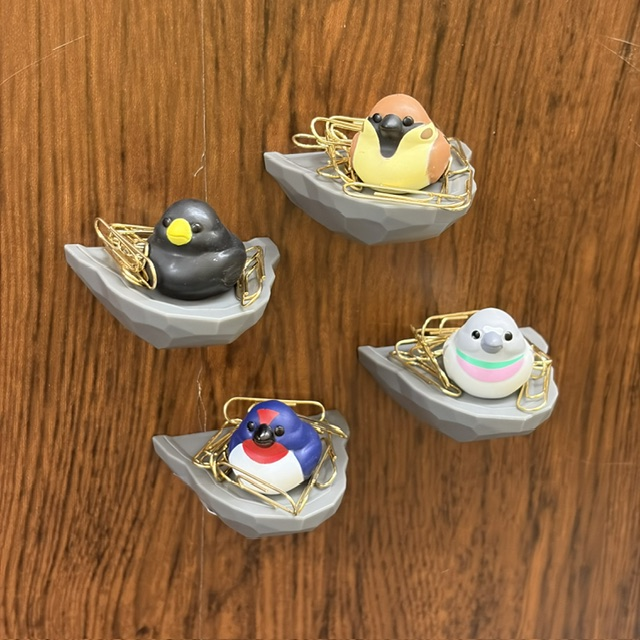 トリの巣　クリップホルダー＆輪ゴムホルダー