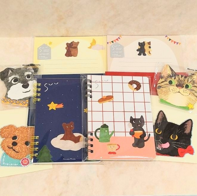 犬と猫の文房具