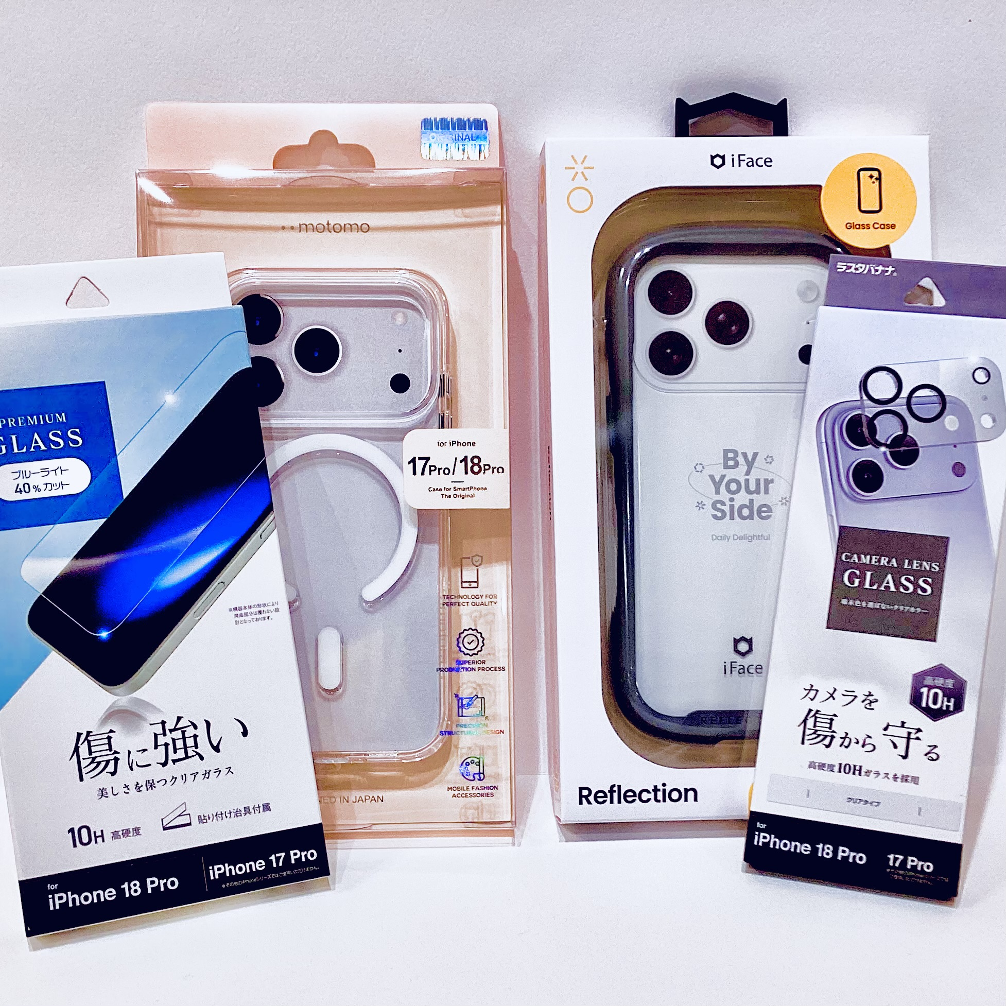 iPhone18pro ケース、フィルム入荷してます。