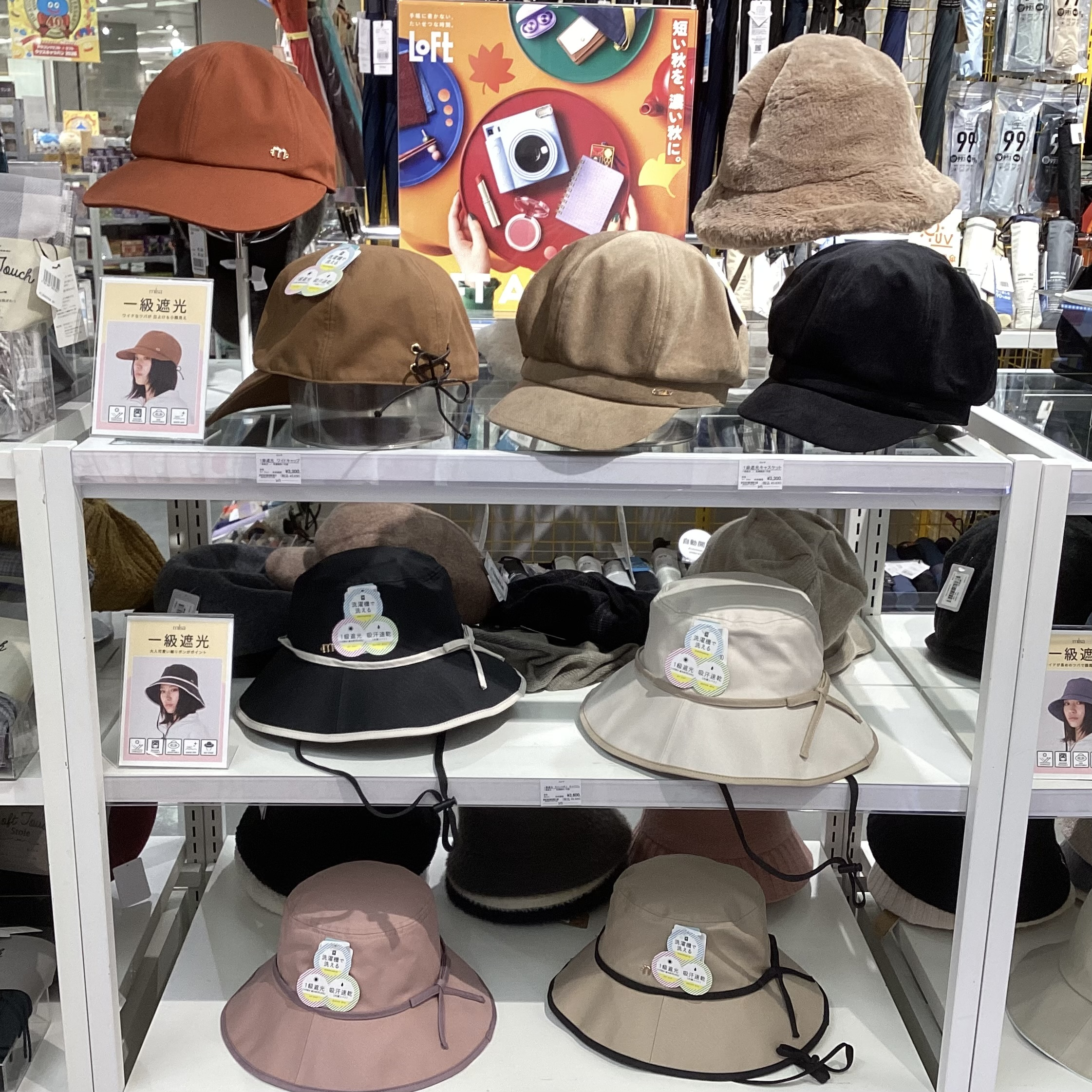 秋の帽子、入荷しました！
