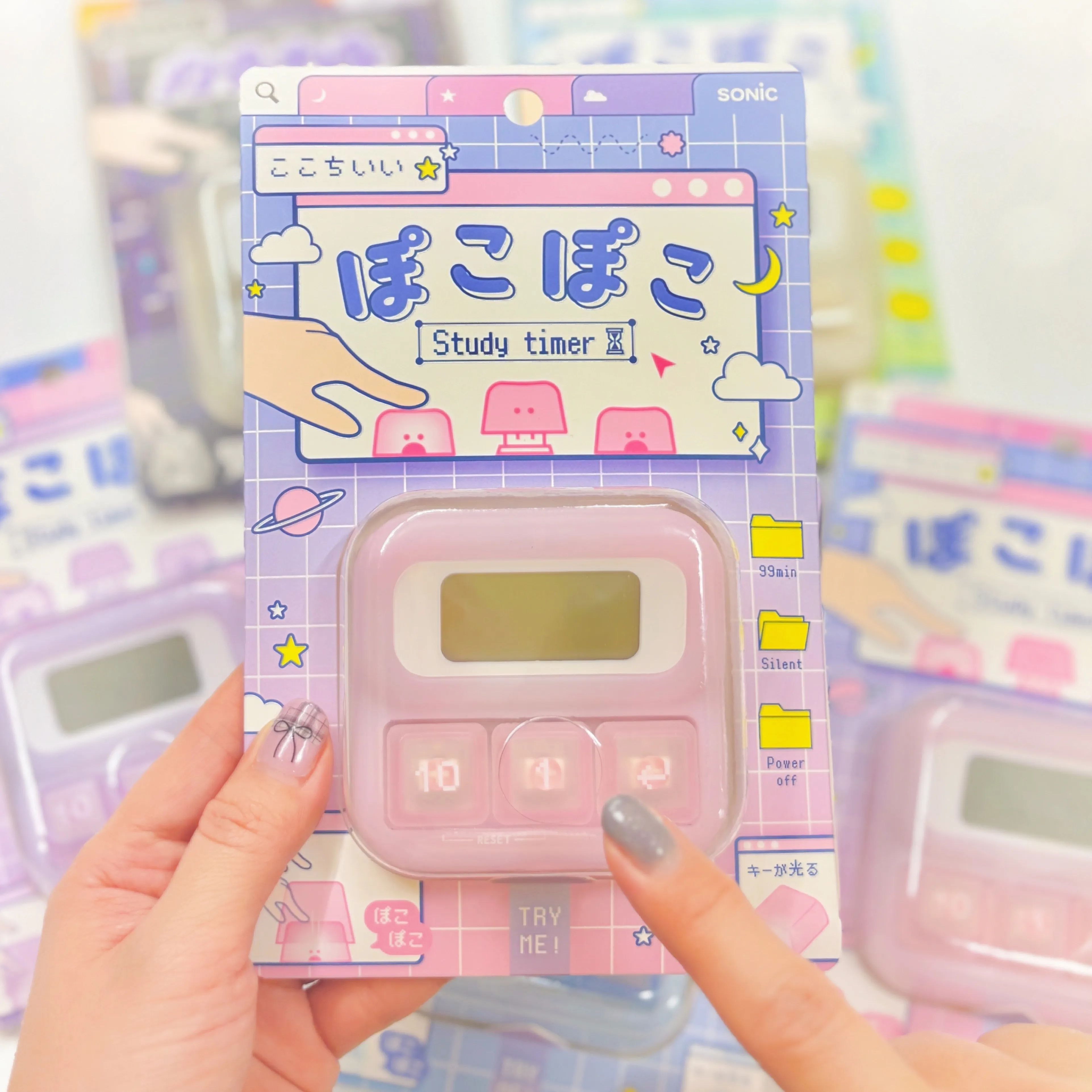 好みのキータッチで集中力を高めるソニックの学習タイマー