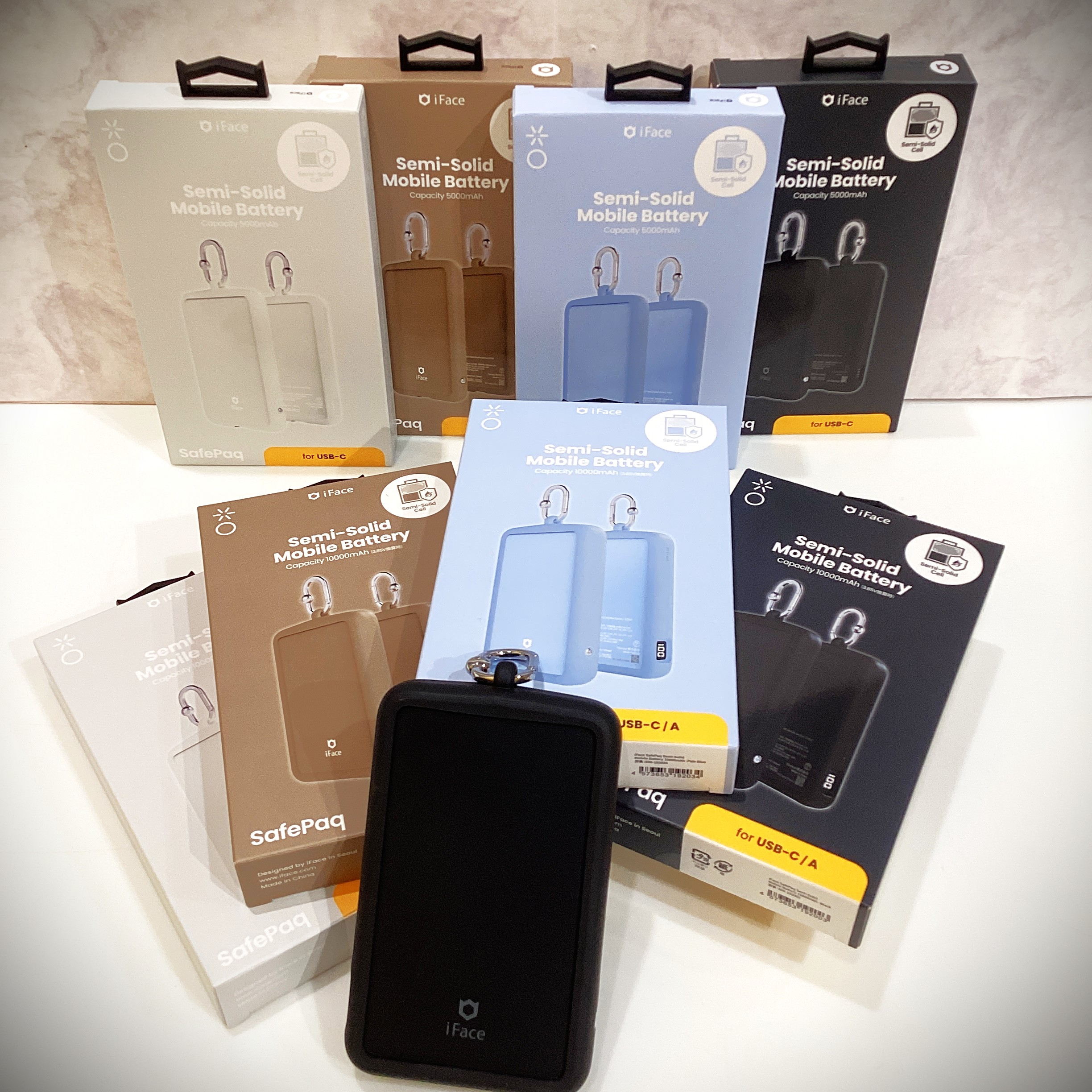 iFace SafePaq 半固体モバイルバッテリー5000ｍAh